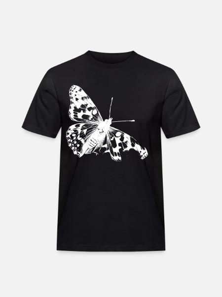 La beauté rare du papillon chardon - T-shirt Workwear homme - noir