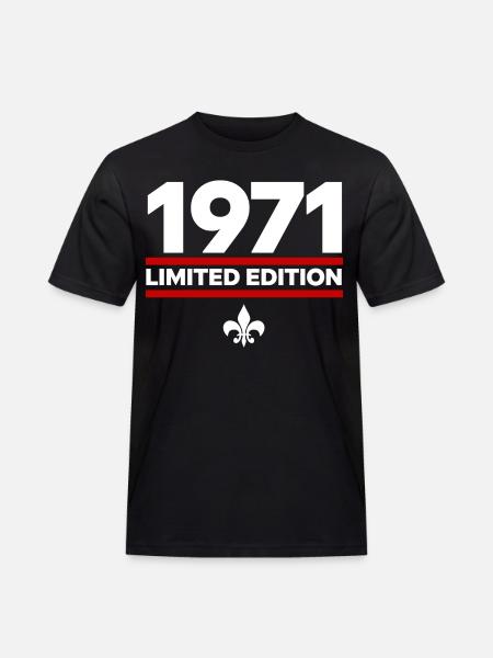 1971 Limited Edition - Men's Workwear T-Shirt - black