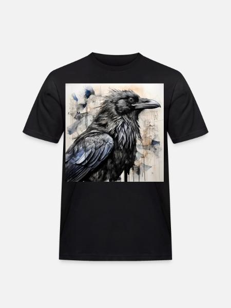 The Black Raven - Men's Workwear T-Shirt - black