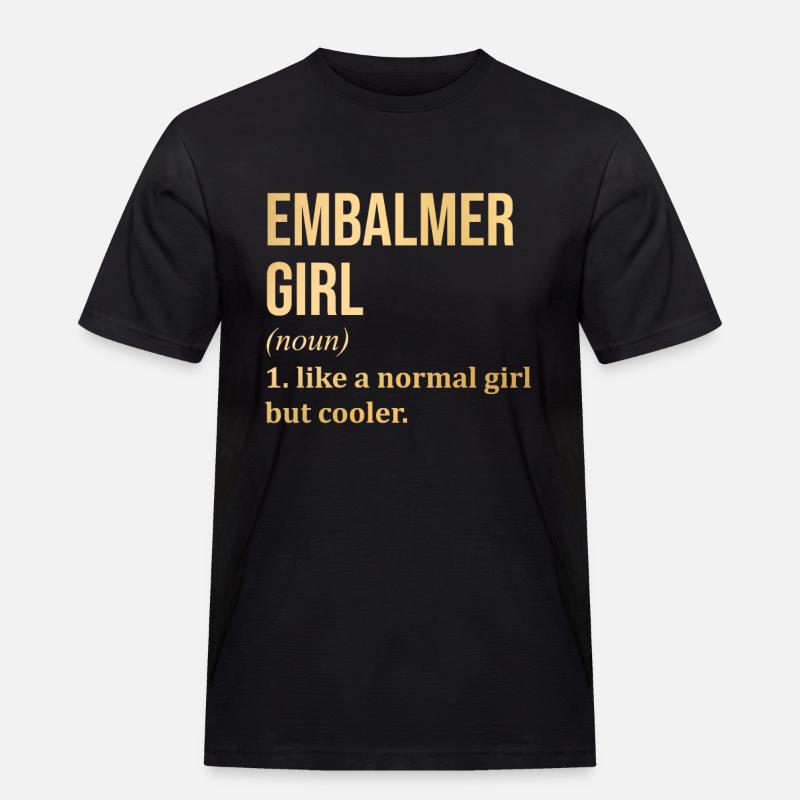 Einbalsamierer - Männer Workwear T-Shirt - Schwarz