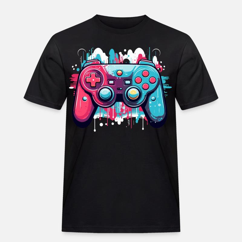 Game Controller - Männer Workwear T-Shirt - Schwarz