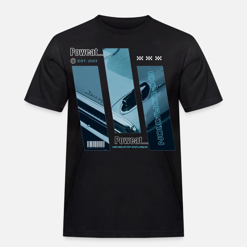 Never Stop Exploring - Men's Workwear T-Shirt - black
