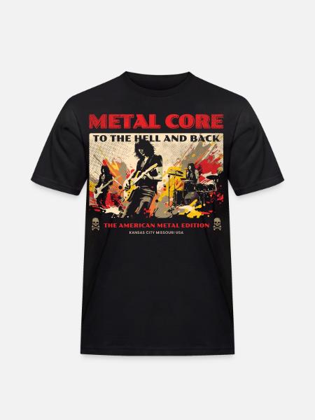 heavy metal rock - Men's Workwear T-Shirt - black