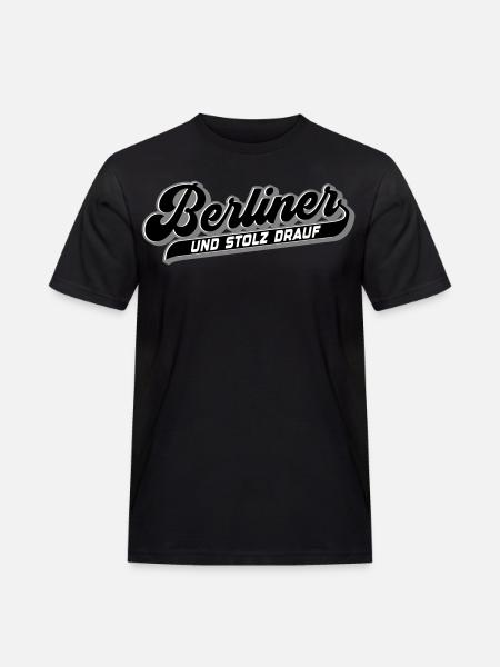 Berliner und Stolz drauf | Farben änderbar - Männer Workwear T-Shirt - Schwarz