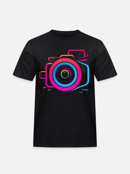 Caméra style Synthwave - T-shirt Workwear homme - noir
