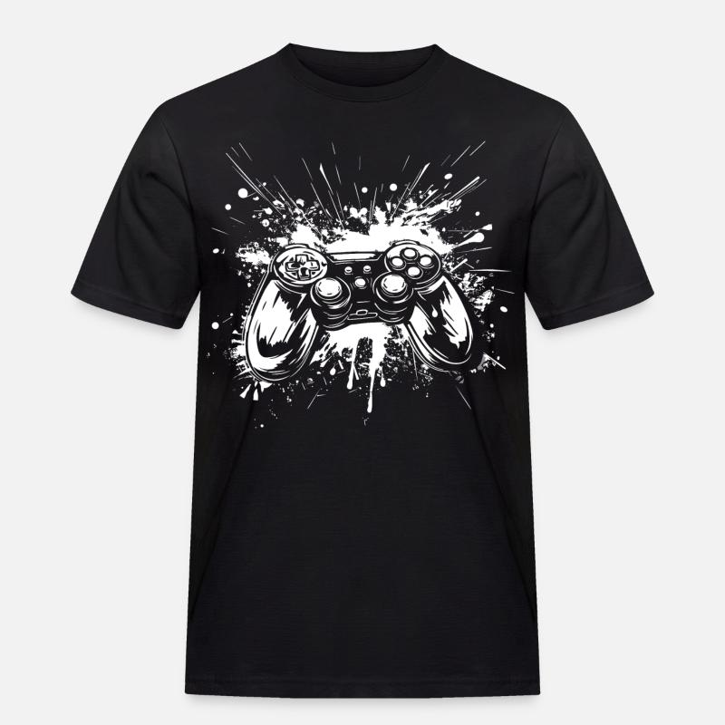 Game Controller - Männer Workwear T-Shirt - Schwarz