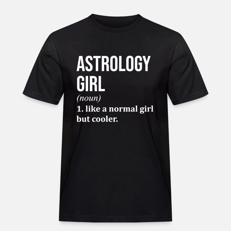 Astrologie - Männer Workwear T-Shirt - Schwarz