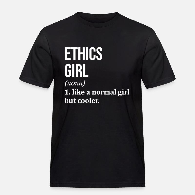 Ethik - Männer Workwear T-Shirt - Schwarz