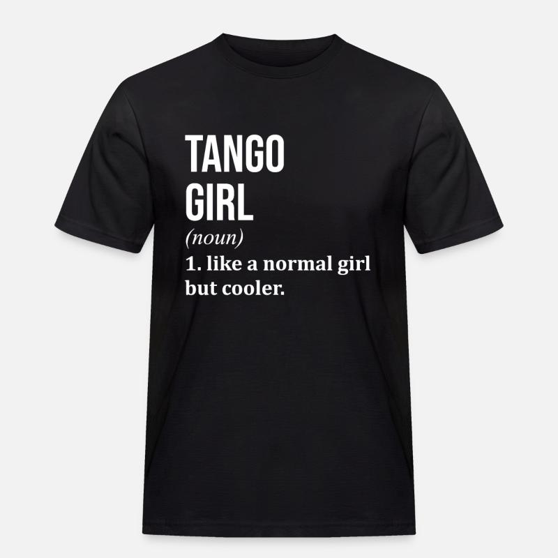 Tango - Männer Workwear T-Shirt - Schwarz
