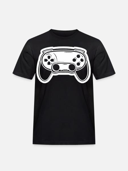Video Game Controller Drawing - Men's Workwear T-Shirt - black