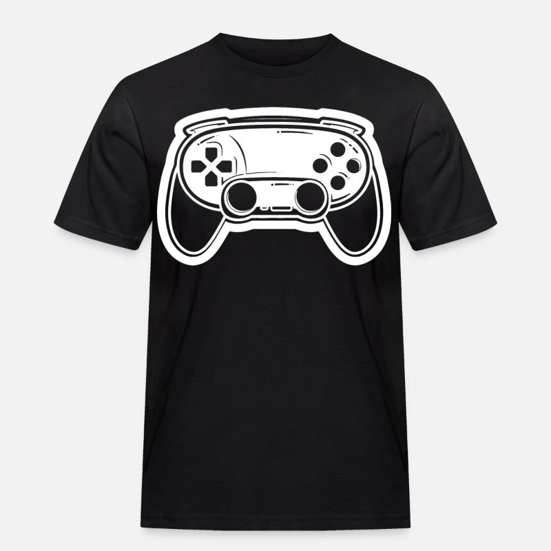 Videospiel Controller Zeichnung - Männer Workwear T-Shirt - Schwarz