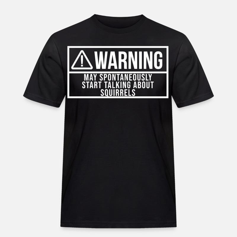 Eichhörnchen - Männer Workwear T-Shirt - Schwarz