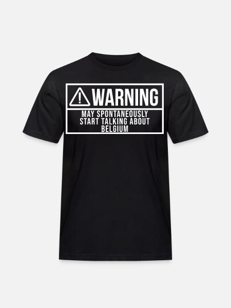 Belgien Belgien Belgien - Männer Workwear T-Shirt - Schwarz