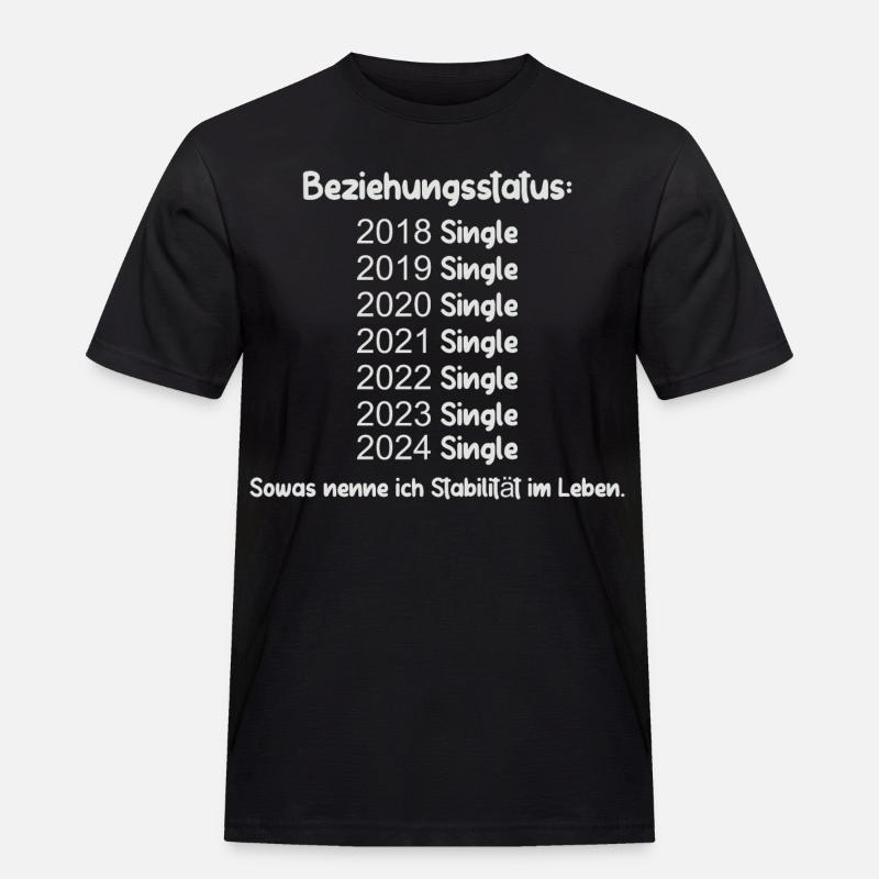 Statut de la relation Célibataire - T-shirt Workwear homme - noir