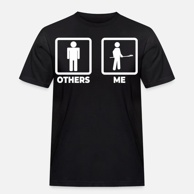 Bäcker Strichmännchen - Männer Workwear T-Shirt - Schwarz