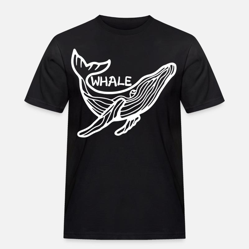 Der Riese der Meere - Männer Workwear T-Shirt - Schwarz