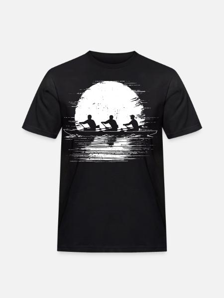 Rowing Team Sketch - Men's Workwear T-Shirt - black
