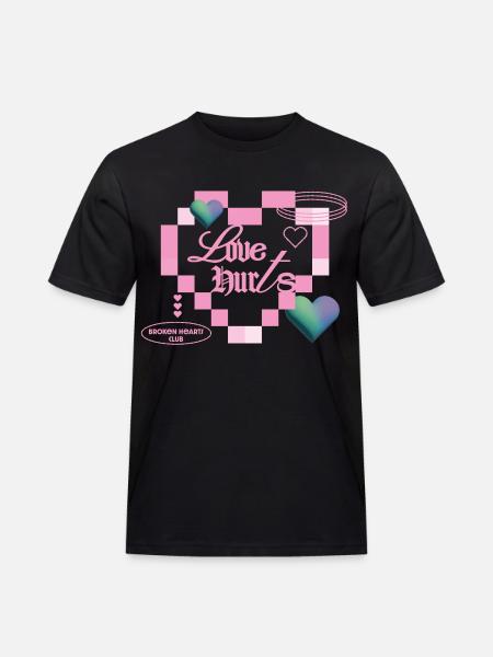 Love hurts - Men's Workwear T-Shirt - black
