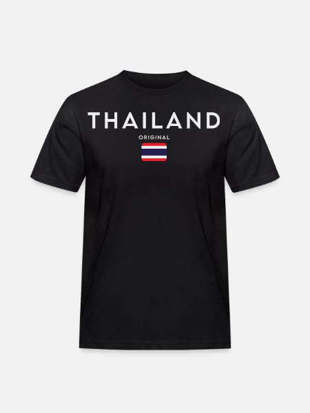 Flag of Thailand, Thai pride - Men's Workwear T-Shirt - black