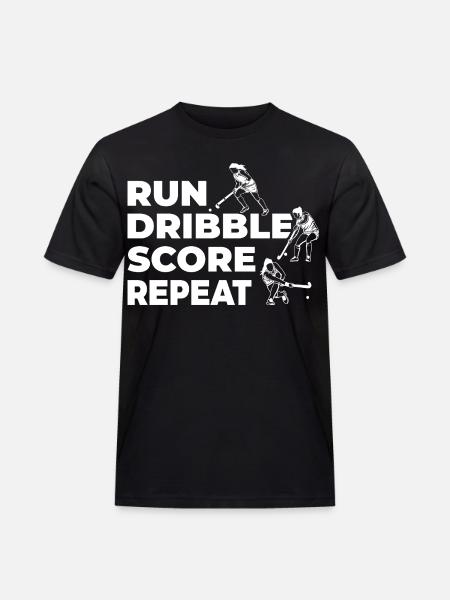 Feldhockeyspieler - Männer Workwear T-Shirt - Schwarz