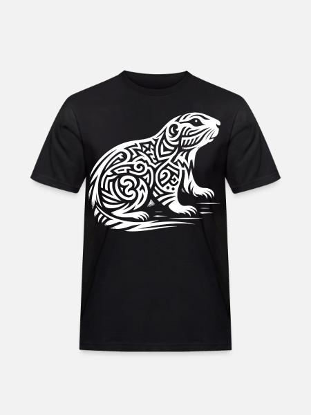 Chien de prairie tribal - T-shirt Workwear homme - noir