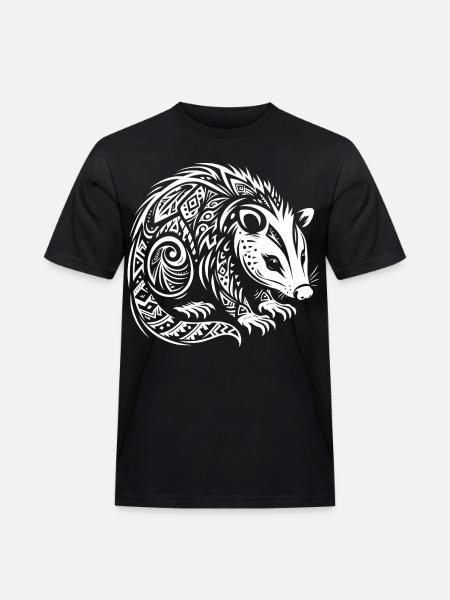 Opossum tribal - T-shirt Workwear homme - noir