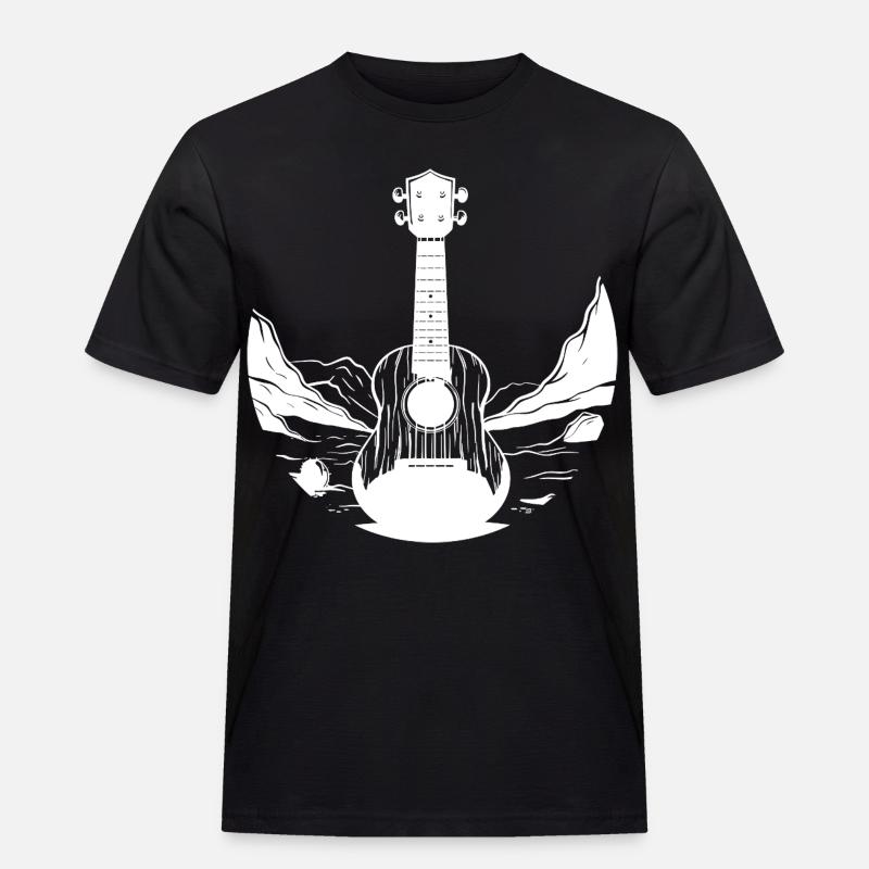 Ukulele Graphics - Men's Workwear T-Shirt - black