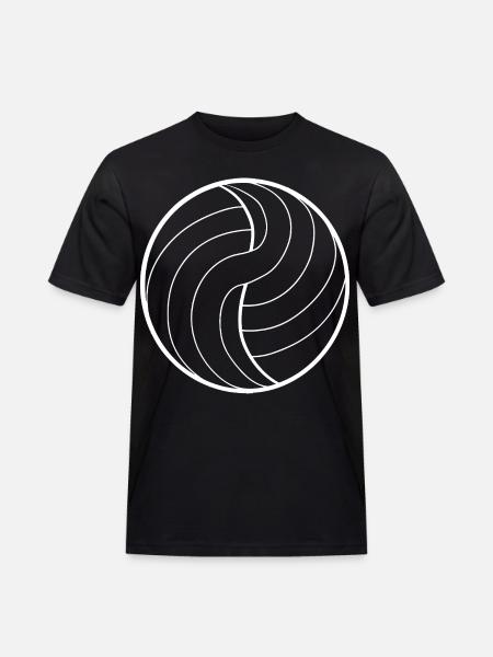 Volleyball Line Art - Men's Workwear T-Shirt - black