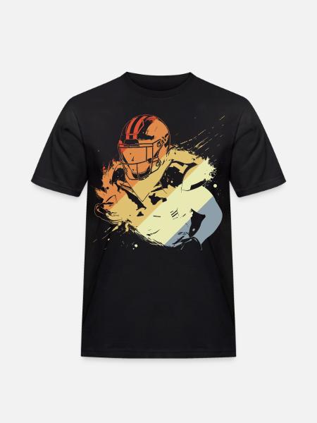 Retro Football Player - Men's Workwear T-Shirt - black
