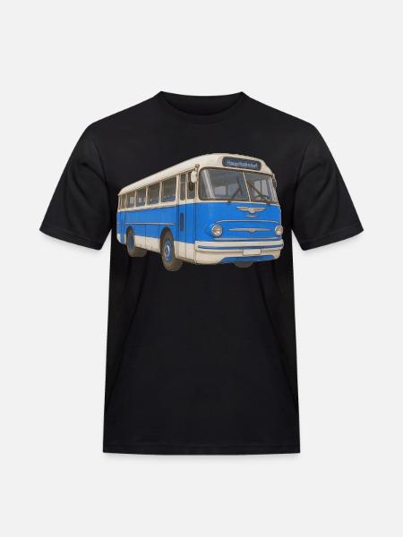 Old blue bus - Men's Workwear T-Shirt - black