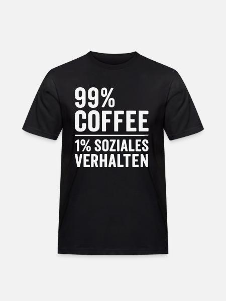 99% Coffee - Men's Workwear T-Shirt - black
