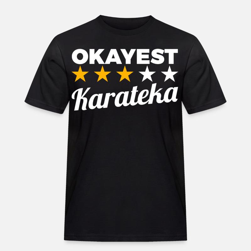 Durchschnittlicher Karateka - Männer Workwear T-Shirt - Schwarz