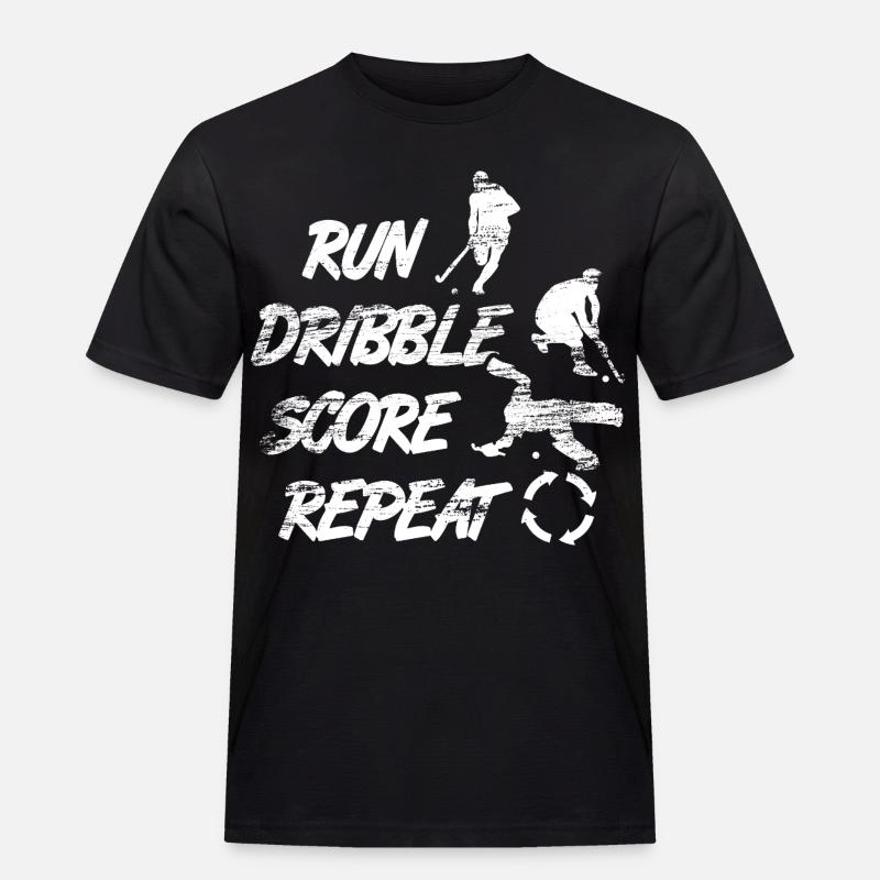 Courir, dribbler, marquer, répéter - T-shirt Workwear homme - noir