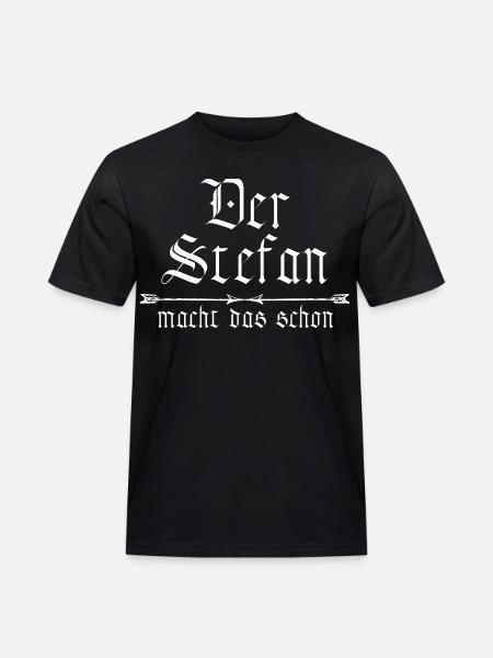 Stefan is already doing it - Men's Workwear T-Shirt - black