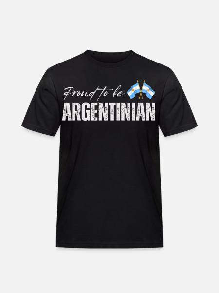 Proud Argentine, I love Argentina - Men's Workwear T-Shirt - black