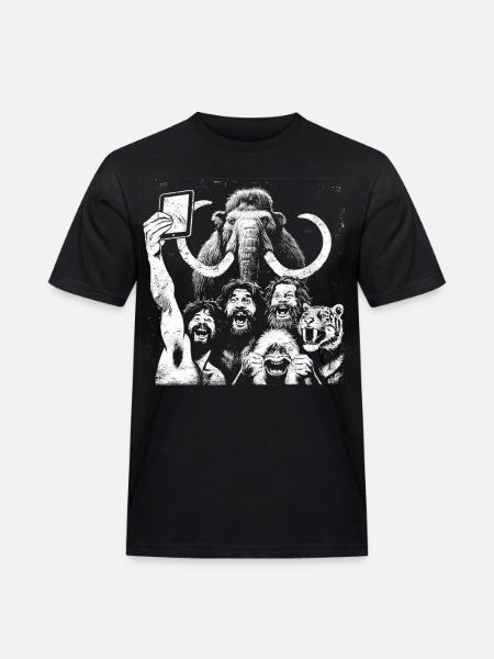 Savage Lion Pride Digital Art - Men's Workwear T-Shirt - black