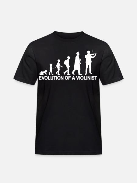 Development of a violinist - Men's Workwear T-Shirt - black