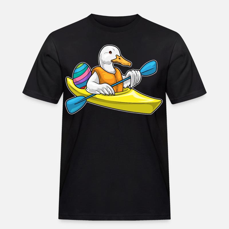Duck Easter Kayak - Men's Workwear T-Shirt - black