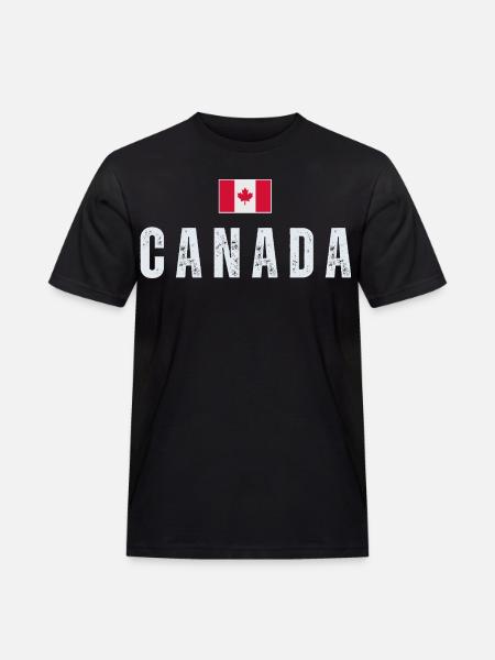 Drapeau canadien, patriote canadien - T-shirt Workwear homme - noir