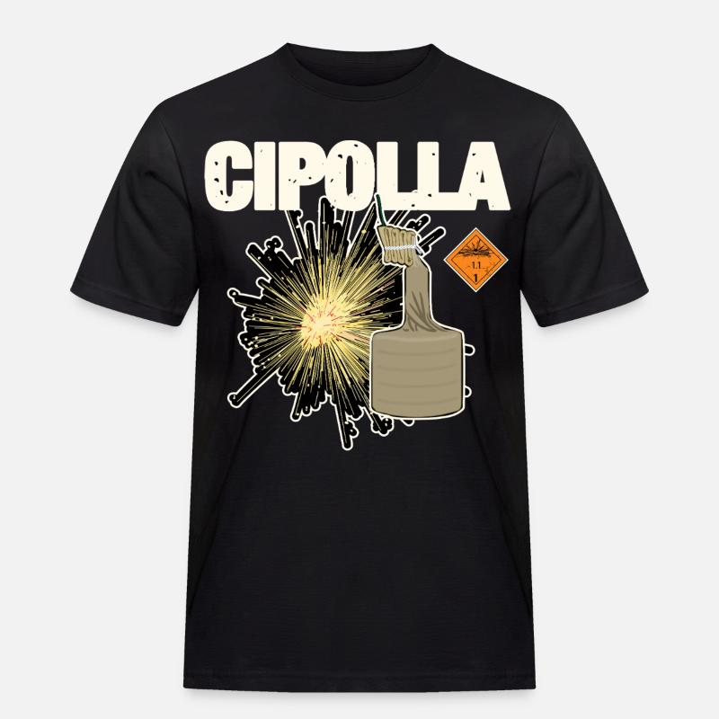Cipolla Pyro - Męska koszulka robocza - czarny
