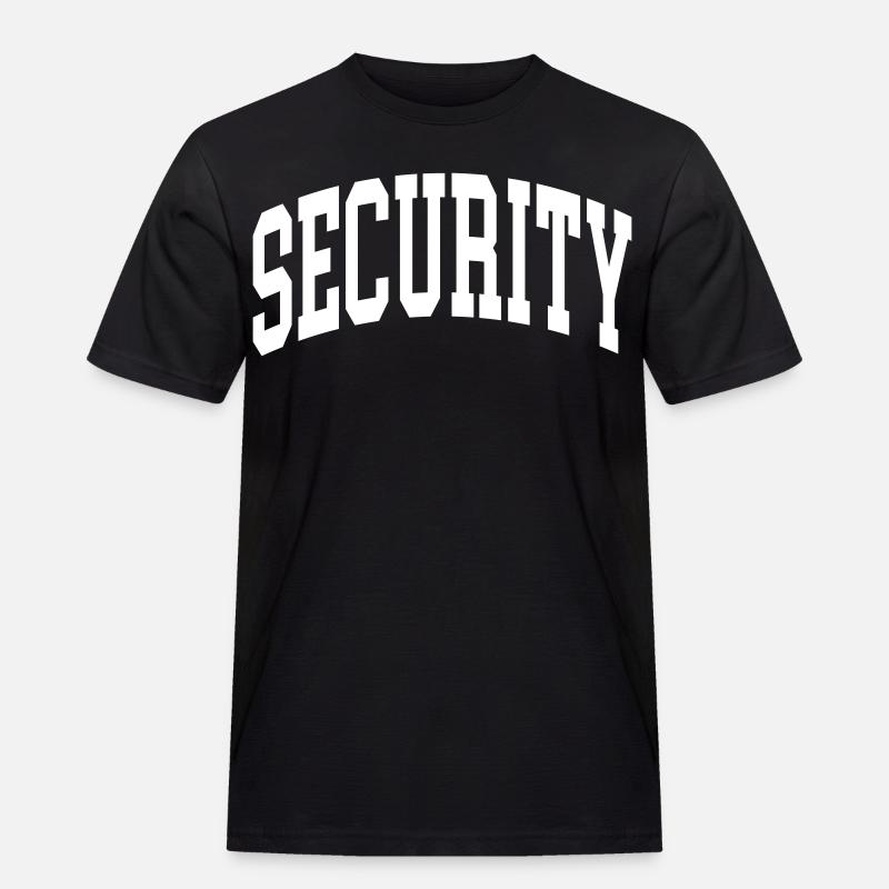 Security - Männer Workwear T-Shirt - Schwarz