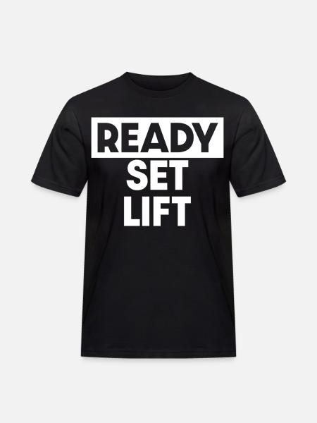 Ready Set Lift - Men's Workwear T-Shirt - black