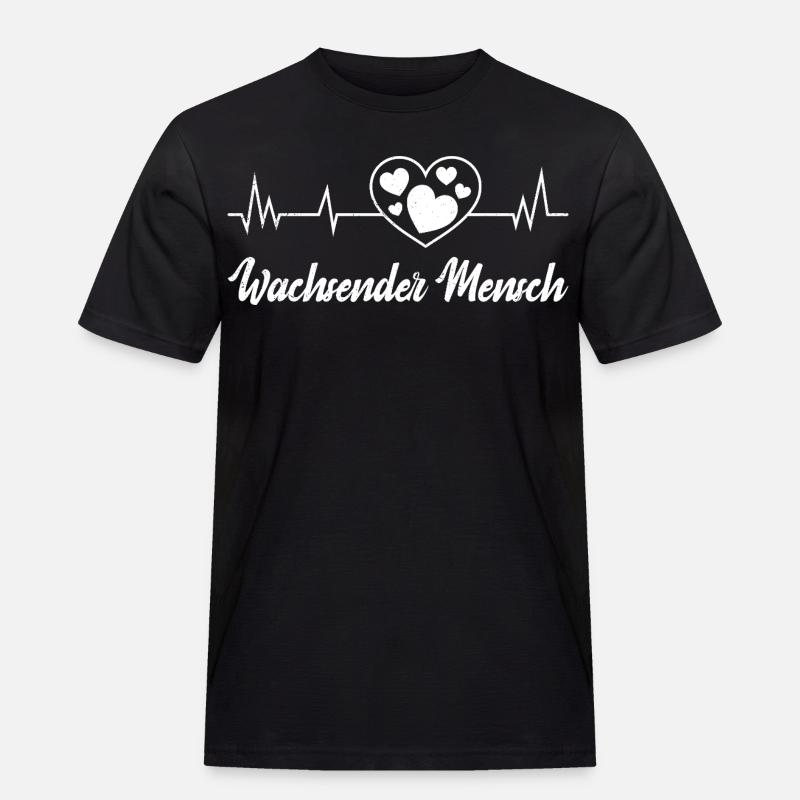Werdende Mutter WACHSENDER MENSCH Lustig - Männer Workwear T-Shirt - Schwarz
