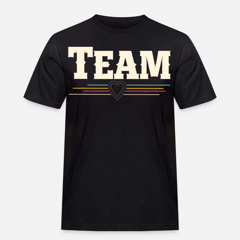Team - Männer Workwear T-Shirt - Schwarz