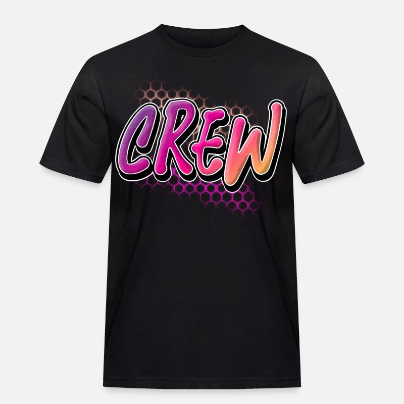 Crew - Männer Workwear T-Shirt - Schwarz