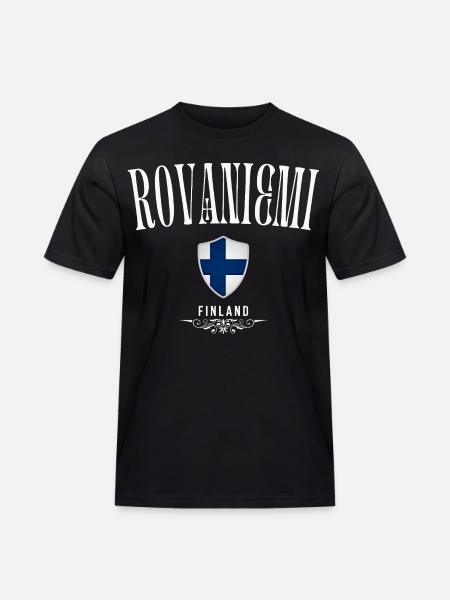 Rovaniemi Finland, Rovaniemi souvenir - Men's Workwear T-Shirt - black