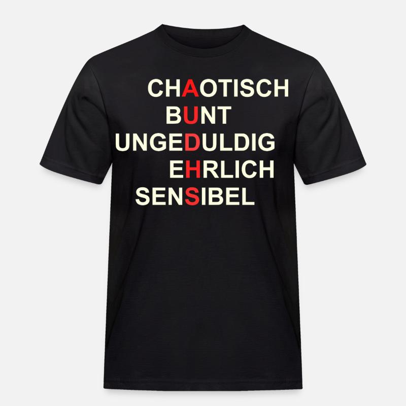 AUDHS  Sichtbar anders. Sichtbar ich. - Männer Workwear T-Shirt - Schwarz