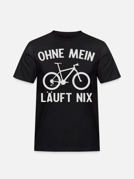 Nothing works without my bike - Men's Workwear T-Shirt - black