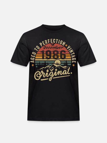 Legenden wurden im Dezember 1986 - Männer Workwear T-Shirt - Schwarz