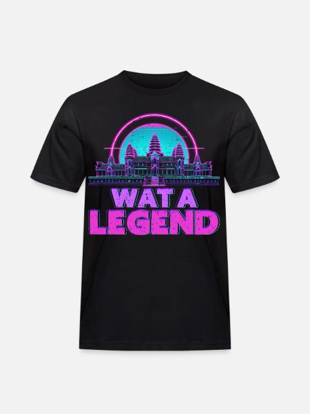 Cambodia Cambodian Wat A Legend - Men's Workwear T-Shirt - black